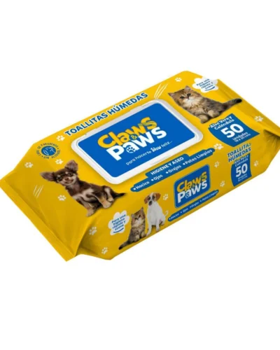 Claws Paws Toallas húmedas 50 unidades
